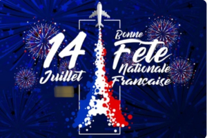 14 de julio:  Fiesta  Nacional de Francia 